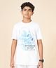 Coolsters by Pantaloons Cotton Half Sleeves Printed Tee -White