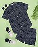 Indus Route by Pantaloons Cotton Half Sleeves Printed Coordinate Set - Navy