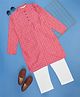 Indus Route by Pantaloons Full Sleeves Printed Kurta & Pyjama Set - Pink