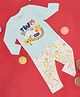 Pantaloons Baby Full Sleeves Animals Printed Coordinated Set With Pyjama - Blue