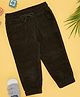 Pantaloons Baby Cotton Solid Joggers - Olive Green