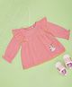 Pantaloons Baby Cotton Full Sleeves Solid Top - Pink