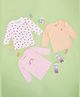 Pantaloons Baby Pack of 3 Cotton Full Sleeves Heart & Rainbow Printed Tees - Multi Colour