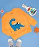 Pantaloons Baby Cotton Full Sleeves Dinosaur Printed Sweatshirt - Orange