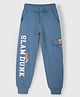 Nap Chief Slam Dunk Text Printed Cargo Joggers - Blue