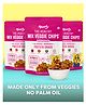 Troovy Healthy Snacks For Kids | Rainbow of Real Veggies Chips (beetroot, spinach and carrot) | Tasty & Protein Rich | No Junk | No Chemicals & Trans Fats | (Pack of 3, 70g per pack)