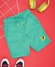 Pantaloons Junior Cotton Solid Shorts - Teal Blue