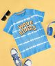 Pantaloons Junior Cotton Half Sleeves Striped Tee - Blue