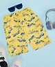 Pantaloons Junior Cotton Graphic Printed Shorts - Yellow
