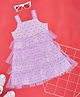 Pantaloons Junior Sleeveless Polka Dots Printed Dress - Lilac