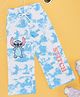 Pantaloons Junior Cotton Disney Featuring Stitch Printed Tye Dye Pant - Blue