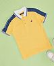 Pantaloons Junior Cotton Half Sleeves Typography Printed Polo Tee - Yellow