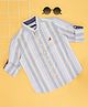 Pantaloons Junior Cotton Full Sleeves Striped Shirt - Blue