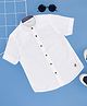 Pantaloons Junior Cotton Half Sleeves Solid Shirt - White