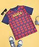 Pantaloons Junior Half Sleeves Typography Printed Tee - Navy