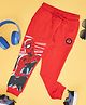 Pantaloons Junior Cotton Printed Joggers - Red