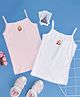 Pantaloons Junior Pack Of 2 Cotton Tangled Featuring Sleeveless Rapunzel Printed Camisoles - Multi Colour