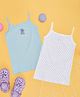 Pantaloons Junior Pack Of 2 Disney Featuring Cotton Sleeveless Stitch & Hearts Printed Camisoles - Multi Colour