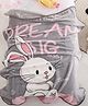 Butterthief Rabbit Printed Soft Flannel All Seasons Baby Blanket for Kids & Toddlers - Color May Vary