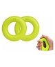 Jaspo premium TPU Hand Gripper Ring Shaped Band for Hand Strengthening and Orthopedic Therapy, Stress Relief durable round shape grip trainer & exerciser (Neon Green (Pack of 2))