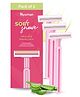 Hyuman SoftShave body shaving Razor for Women | Body hair removal razor, Aloe Vera & Vit E Strip, Twin blade- 3 Unit