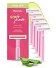 Hyuman SoftShave body shaving Razor for Women | Body hair removal razor, Aloe Vera & Vit E Strip, Twin blade- 5 Units