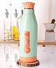 Nabhya Leak Proof, Insulated Inner Steel Outer Plastic Water Bottle For Office, Travel 600 ml Bottle (Orange)