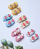 Funkrafts Pearl Embellished & Floral Applique Detail Hair Clips - Multi Colour