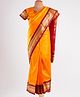 Bhartiya Paridhan Silk Saree With Half Sleeves Blouse with Zari Embroidery - Gold