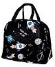 KARBD Insulated Lunch Box Bag with Aluminium Foil Insulation - Black Colour, Space Fun Design