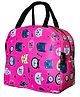 KARBD Insulated Lunch Box Bag with Aluminium Foil Insulation - Dark Pink Colour, Cat Meow Design