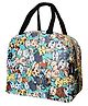 KARBD Insulated Lunch Box Bag with Aluminium Foil Insulation - Green Yellow Colour, Kitten Design
