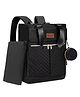 Chinmay Kids Large Capacity Mother Bag Diaper Backpack with Insulated Bottle Storage Diaper Bag  (Black)