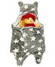 Chinmay Kids Printed Crib Crib Baby Blanket for Mild Winter (Fur, Grey)