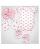 1st Step Baby Gift Set Pack of 4 (Bodysuit, Wash Cloth, A Pair of Booties, A Pair of Mittens)