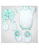 1st Step Baby Gift Set Pack of 4 (Bodysuit, Wash Cloth, A Pair of Booties, A Pair of Mittens)