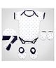1st Step Baby Gift Set Pack of 6 (Bodysuit, 2 Wash Cloths, A Pair of Booties, A Pair of Mittens and A Hat)