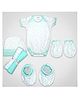 1st Step Baby Gift Set Pack of 6 (Bodysuit, 2 Wash Cloths, A Pair of Booties, A Pair of Mittens and A Hat)