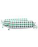The Baby Atelier 100% Organic Baby Bolster Cover Set without fillers Green and Black Checks - Green