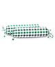 The Baby Atelier 100% Organic Baby Bolster Cover Set with fillers Green and Black Checks - Green