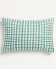 The Baby Atelier 100% Organic Baby Pillow Cover without fillers Green and Black Checks - Green