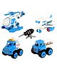YAMAMA Removable And Assembly DIY Airport Aviation Car Toys For Kids With Screwdriver 4 Pieces - Multicolor