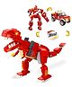 YAMAMA Building Blocks 3 In 1 Creator Realistic T-Rex Cyber Dinosaur Robot Off-Road Vehicle Bricks Block Set With Detailed Guidebook Learning And Educational Toy Play Fun And Educational Toys For Kids 262 Pcs  Multicolor