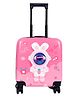 Zikku Kids Travel Trolley Bag, Hard Polycarbonate Case, Light Weight, 360 Degree Wheeling System, Suitcase for Kids - Pink Astronaut
