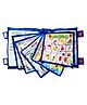Baby Miniature Kids Learning Pillow Cum Cloth Book Blue (Design May Vary) - English Hindi