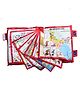 Baby Miniature Kids Learning Pillow Cum Cloth Book Red (Design May Vary) - English Hindi