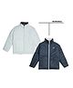 OKANE Woven Full Sleeves Reversible Padded Jacket - White & Blue