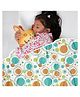 Divine Casa 120 GSM Polka Dots Baby Dohar | Newborn Blanket (135 x 100 cm)