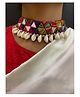 Digital Dress Room  Banjara Choker & Earring Mirror Work & Sea Shell Necklace Set Navratri Jewellery Designs