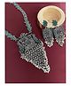 Digital Dress Room  Banjara Necklace Earrings Set Peacock/Flower & Pearl Design Navratri Jewellery Designs